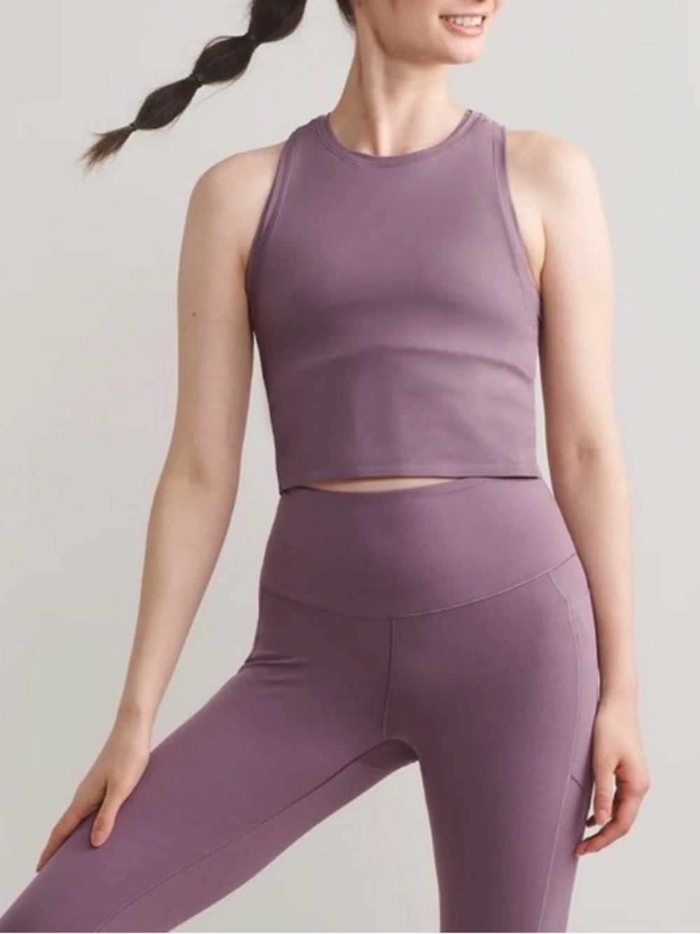 NWT Rhone Serene Fitted Tank Dark Plum